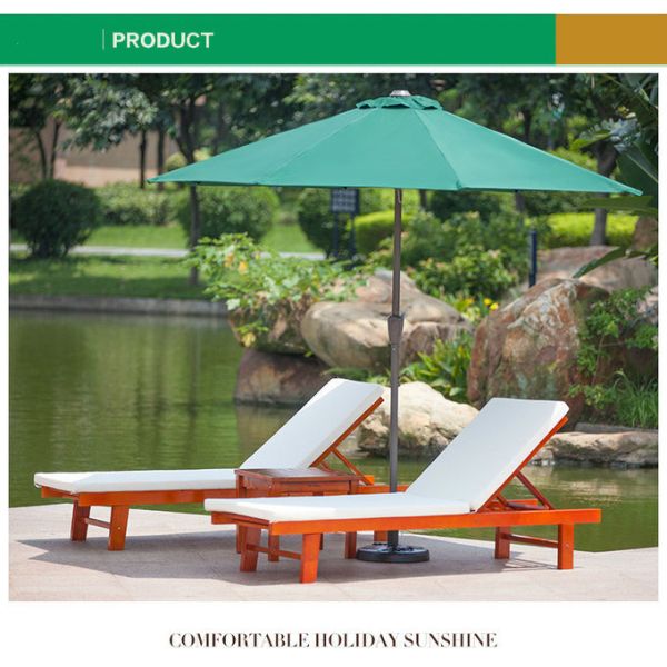 Софа Реклинер твердой деревянной на открытом воздухе мебели шезлонга складывая для бассейна гостиницы