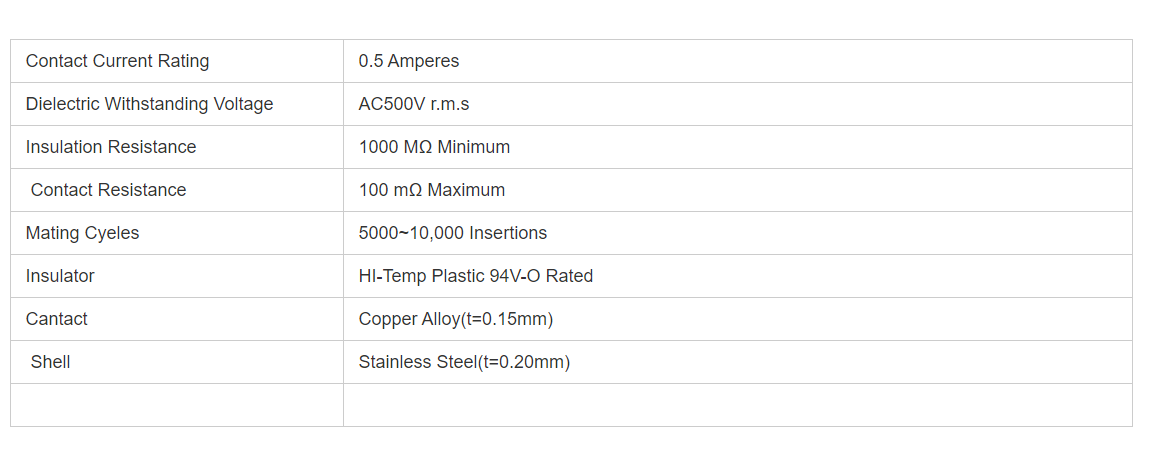 Waterproof SMT 0.5 Amp Female 11pin SD Card Connector