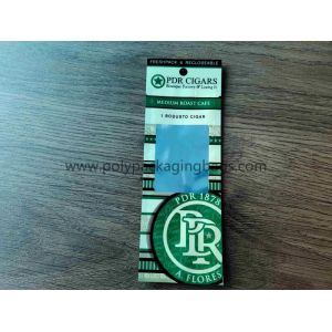8mm Hang Hole Plastic Sponge Layer Ziplock Cigar Bag