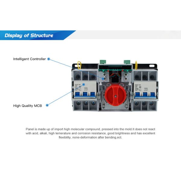 Automatic Transfer Switch Generator ATS Supplier 63A Dual Power Automatic Transfer Switch Automatic Changeover Switch 400V 3P