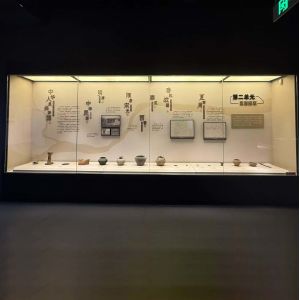 Large Versatile Wall Display Unit Case 150x230x75cm with LED Lighting for Exhibitions