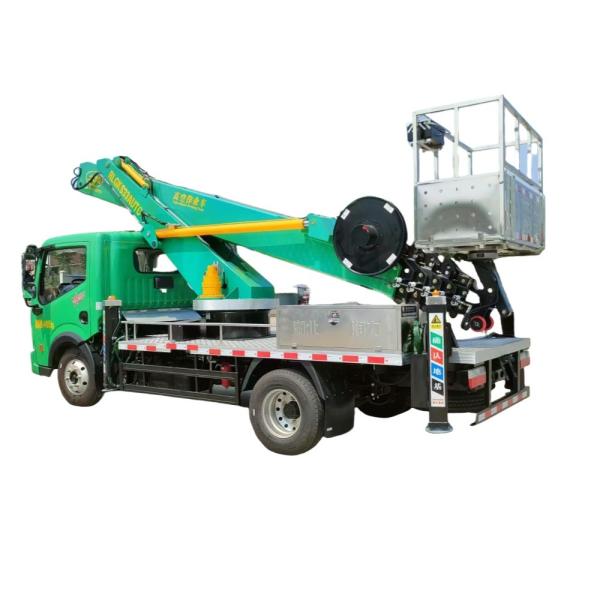 Chine usine DFAC DongFeng Duolika Plateforme de travail aérienne montée à la tête Télécopie Bouteille à grande altitude Camion d'exploitation