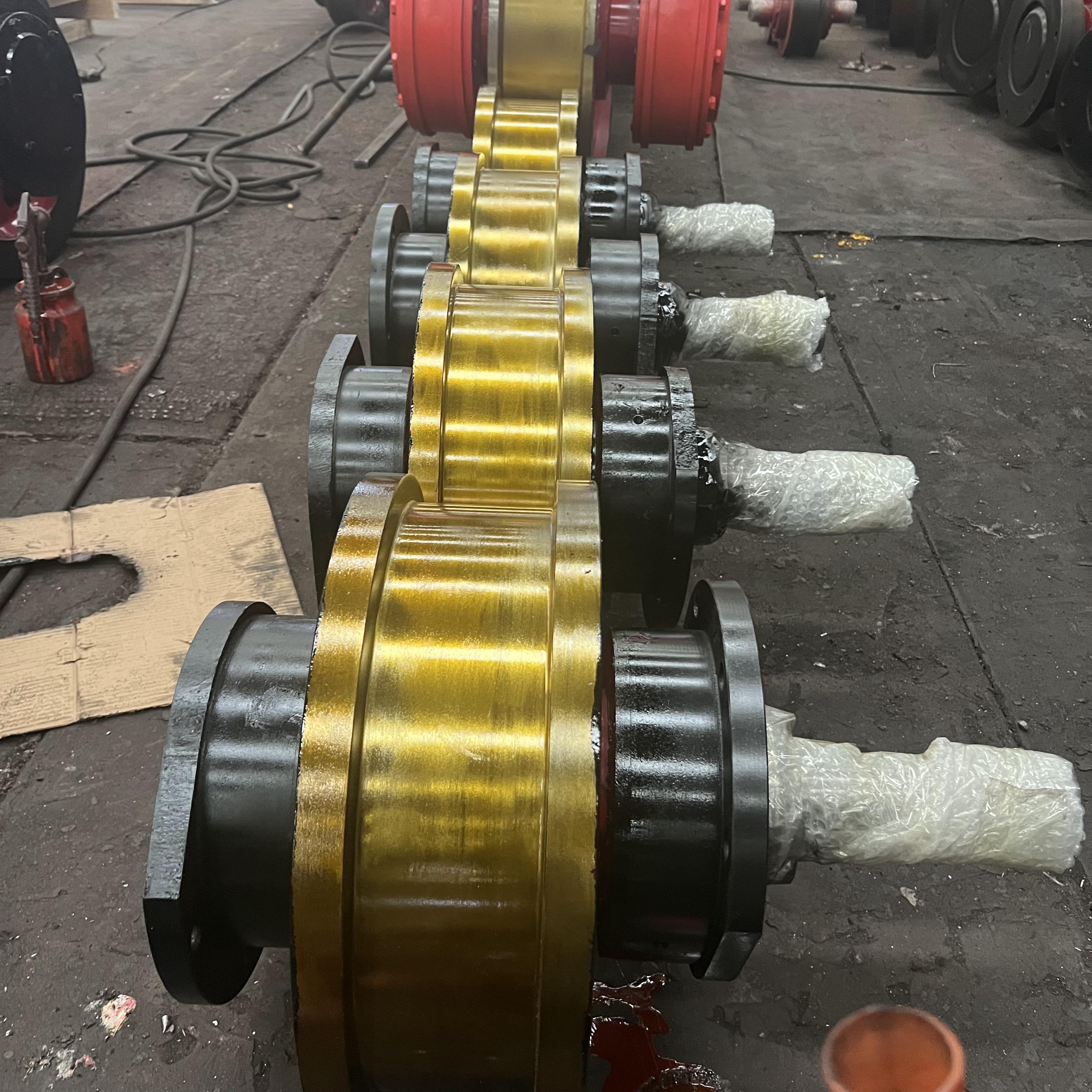 Heat Treated ISO 9001 Certified Crane Wheels with Tapered Roller Bearing for Smooth Crane Operations