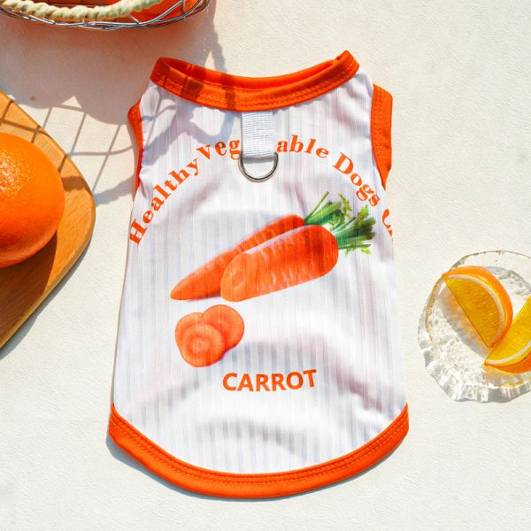 Ice Silk Dog Summer Vest Machine Washable XS-8XL With Printed Pattern