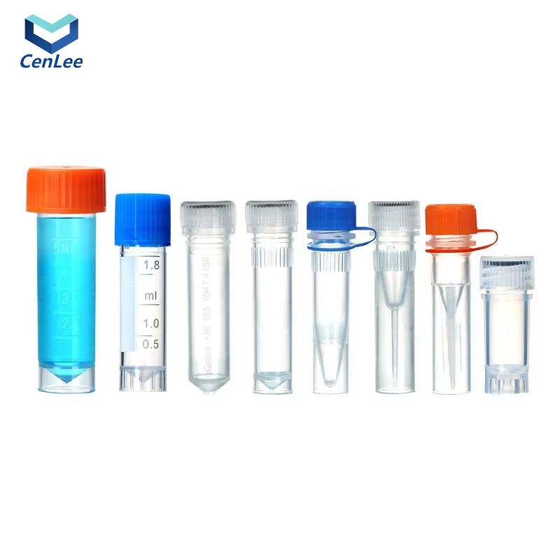 Cenlee Single-Use Cryogenic Cell Storage Tubes Ultra-Low Temperature Sample Storage Liquid Nitrogen High-Threaded 0.5/1.5/2 mL