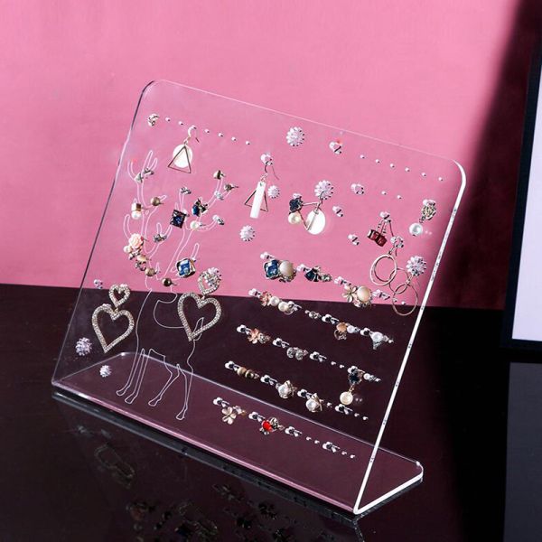 Clear Acrylic Jewelry Display Holder Stand Earring Jewelry Necklace Display Stands