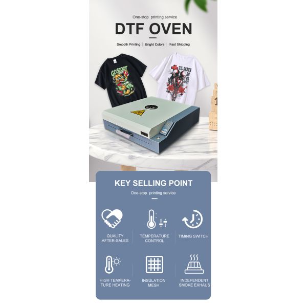 Wholesale Dtf Pet Film Dryer Heating Dtf Curing Oven Machine for A2 A3 DTF Oven for L1800 L1390 8850 805