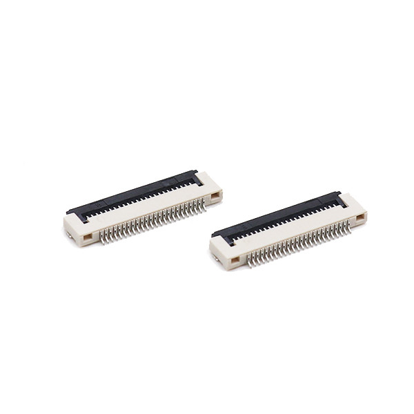 LCP UL94V-0 1.5mm ZIF SMT FFC FPC Connector 0.5mm Height Down Contact