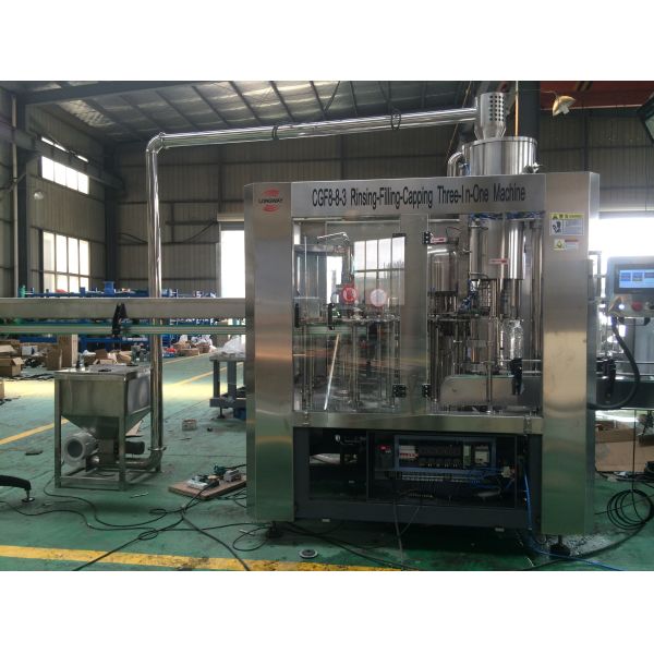 Purified water manufacturing equipment,drink water bottling equipment ,All in one washing filling capping for water