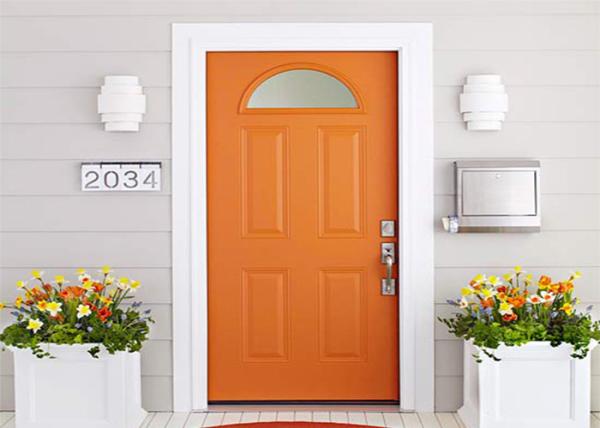 Swing Style Teak Wood Main Door Carving Designs 40mm / 45mm / 50mm Door Leaf Thick