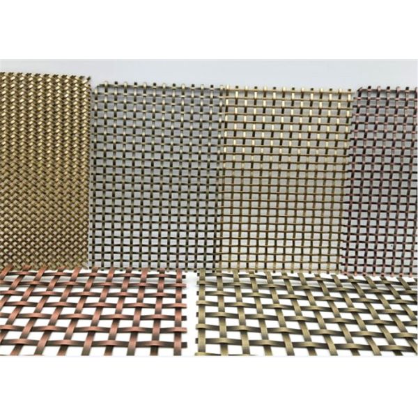 архитектура квадратного отверстия ячеистой сети медной проволоки 5.5m гофрированная длиной