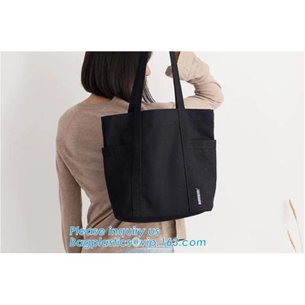 хозяйственная сумка для продвижения, пляж подарка сумки холста хлопка сумки tote холста нового стиля черная изготовленная на заказ нашивки женской сумки изготовленный на заказ