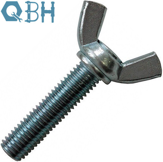 Carbon Steel Or Brass DIN 316 Wing Screws With Rounded Wings