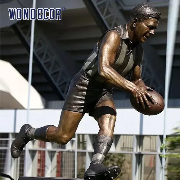 Sports Athletes Bronze Statues Sculpture Life Size People Shape