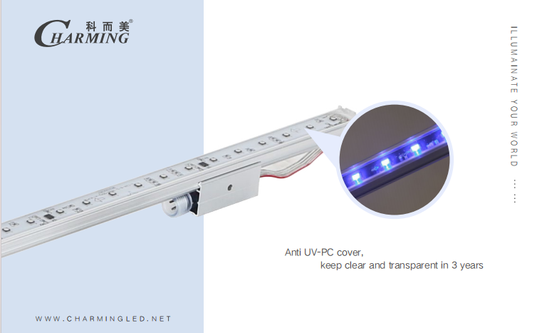 IP65 Waterproof Anti UV-PC Cover DC24V Led Tube Light SpI Control