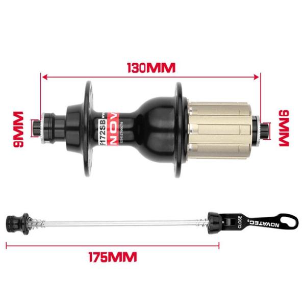 SAVA Bike And Cycle Accessories, parte dianteira 100mm do cubo de roda da bicicleta da liga/parte traseira 130mm
