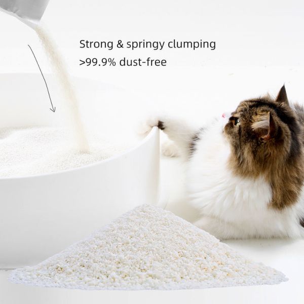 Easy Clean Cassava Cat Litter Rapid Moisture Locking Natural Freshness Protection Technology