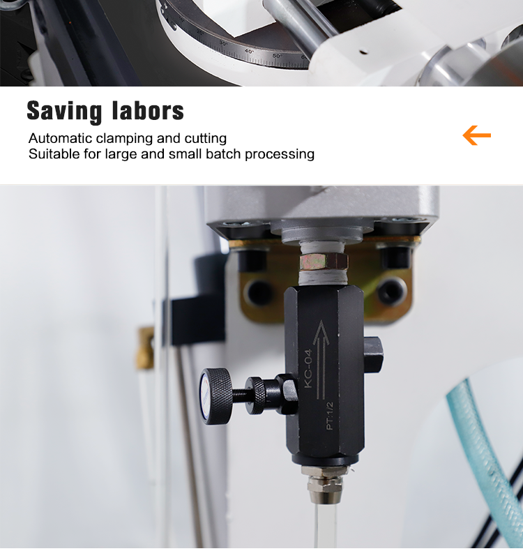 325B Semi Automatic Pipe Cutting Machine Pneumatic Circular Saw Cutter Metal Pipe Cutter