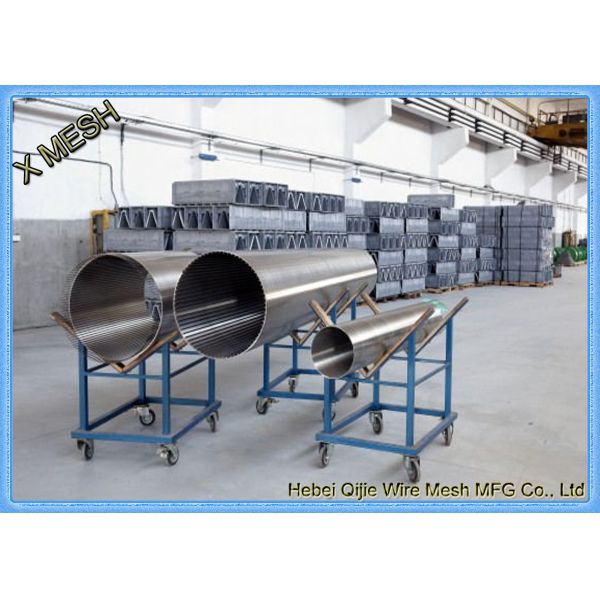 4 Inch Welded Metal Wire Mesh , Wrapped PVC Water Well Screen Slotted Pipe