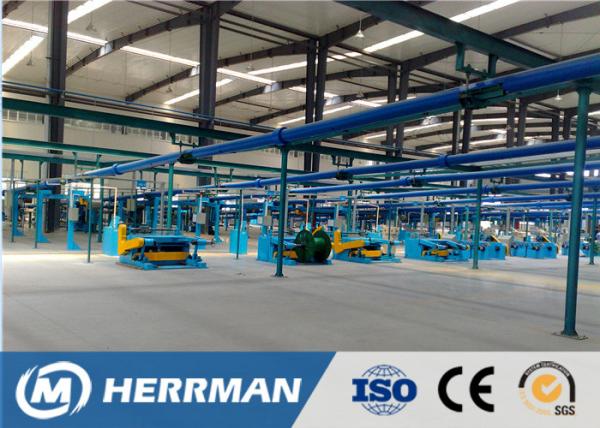 Cantilever Type Rubber Extrusion Line , Cable Vulcanizing Machine 300kg/H Max Output