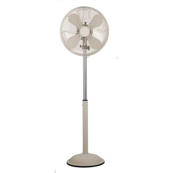 Electric 16 Decorative Standing Fans 60Hz Metal Antique Chrome Color