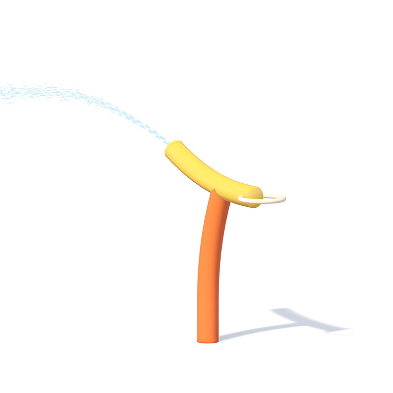  Play features Aqua Water park Accessories Bent-Nozzle Water Cannon  SS304 fiberglass  Commercial Splash Pads
