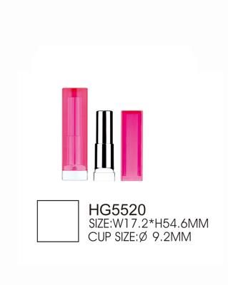 Empty Sqaure Slim Lipstick Tube Container 9.2mm Inner Cup Customized Lipstick Containers