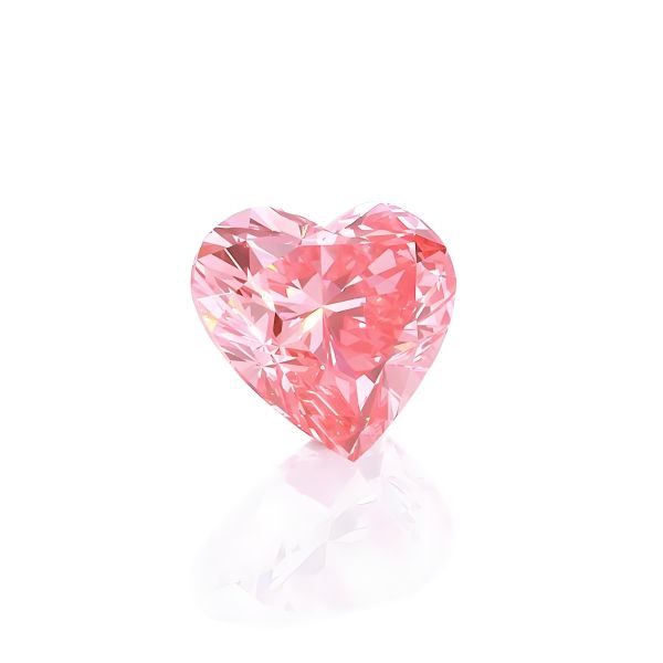 Pink  Heart Cut 0.5carat- 2.5carat  Lab Grown Diamond HPHT CVD  Diamond Fancy pink Color VVS VS 3EX Loose Diamond IGI Certified