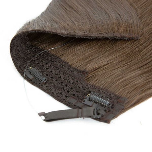100% Human Hair Seamless Invisible Fish Wire Hair Extensions Return refunds up to 30 days
