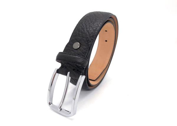 Custom Luxury Mens Leather Dress Belt Wide 3.5cm Logo Printing Stretchable