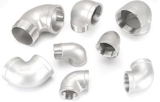 316L 1/8 Inch Stainless Steel Pipe Tee Fitting PT Thread Silver Color
