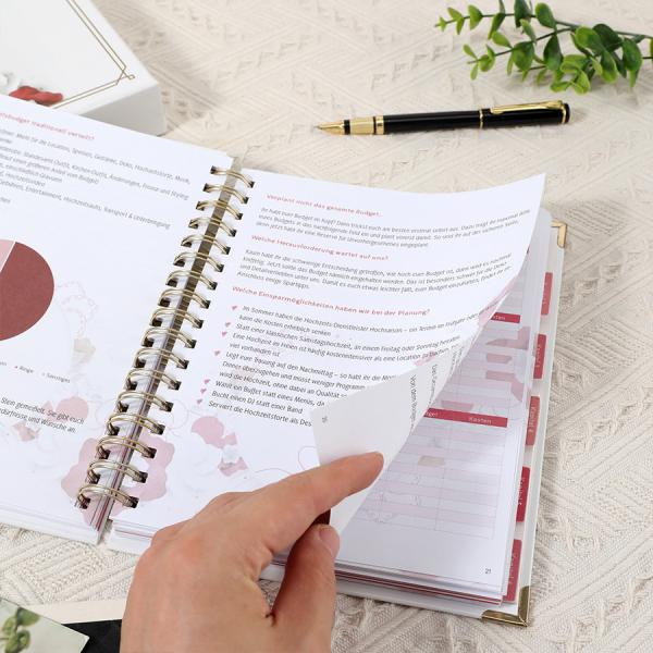 Spiral Binding Paper Hardcover Notebook Printing A4 A5 Diary Journal Organizer Planner