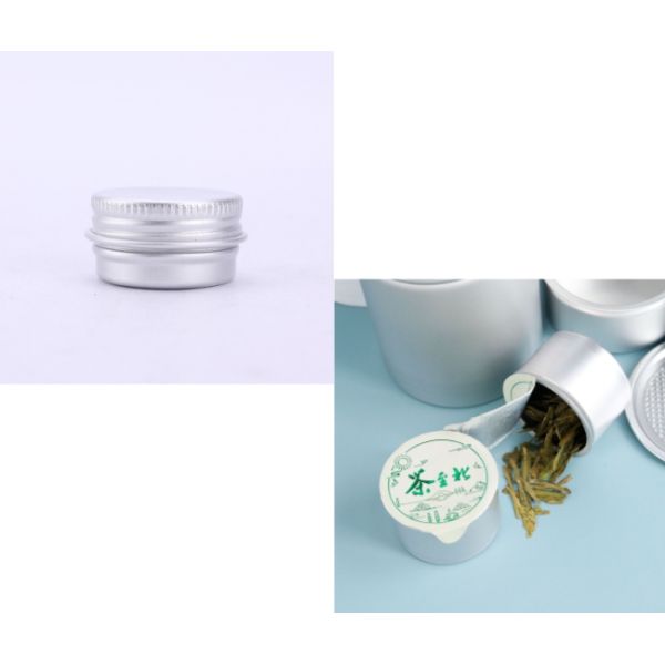 5ml Aluminum Food Cans 3g Silver Screw Thread Sealing Empty Tea Cans
