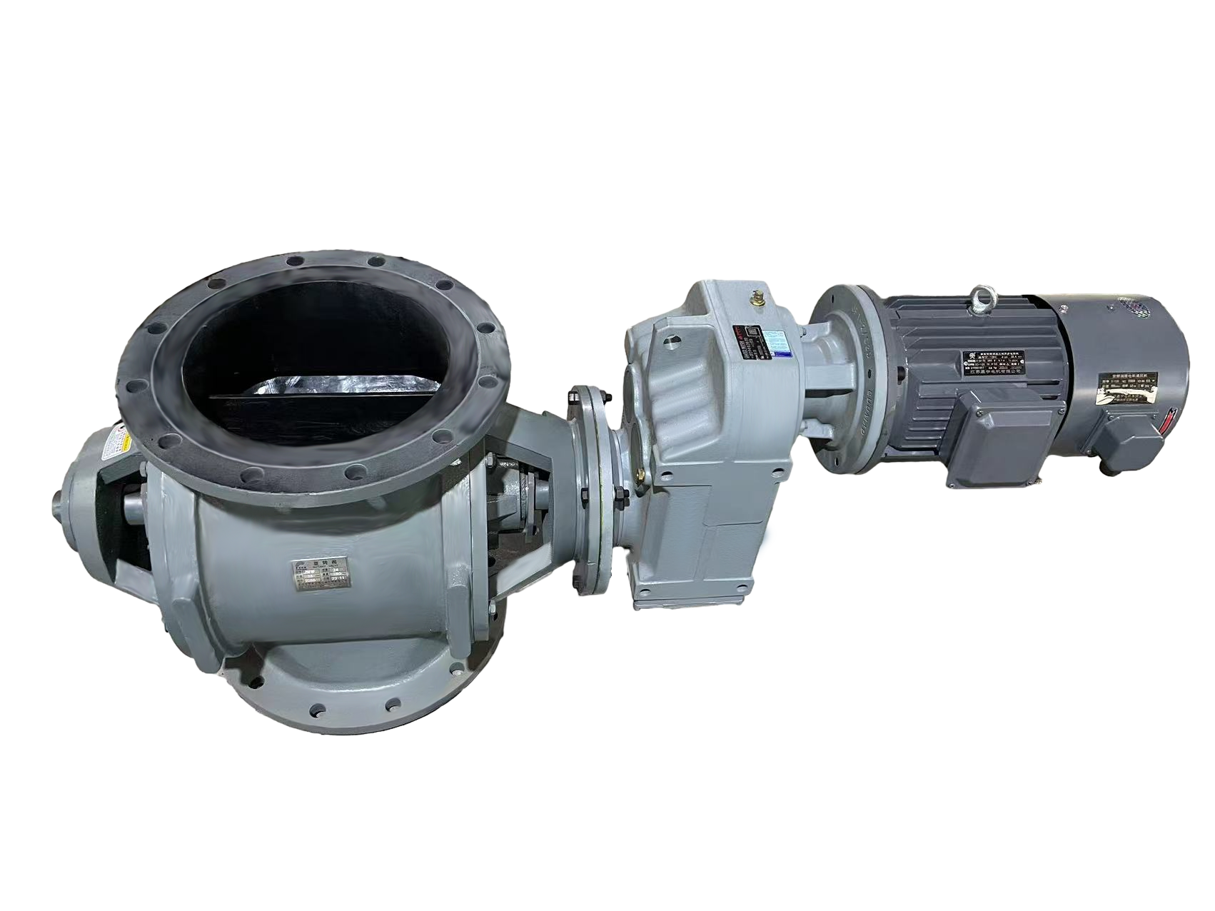 Ротационный клапан из углеродистой стали / конвейер материала противозапорный тип / PTFE