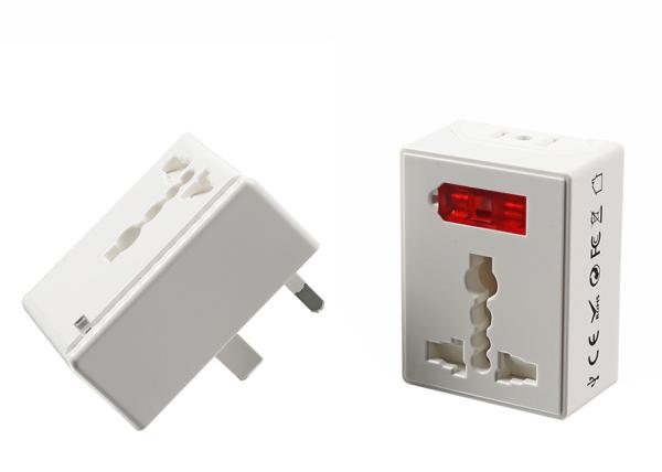 UK US AU EU Power Plug Travel Adapter For Business 2400mA 5V DC 6A Max White