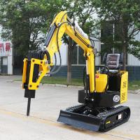 Fossés de 1 Ton Small Orchard Excavator Digging 1 seau de Ton Electric Mini Excavator With