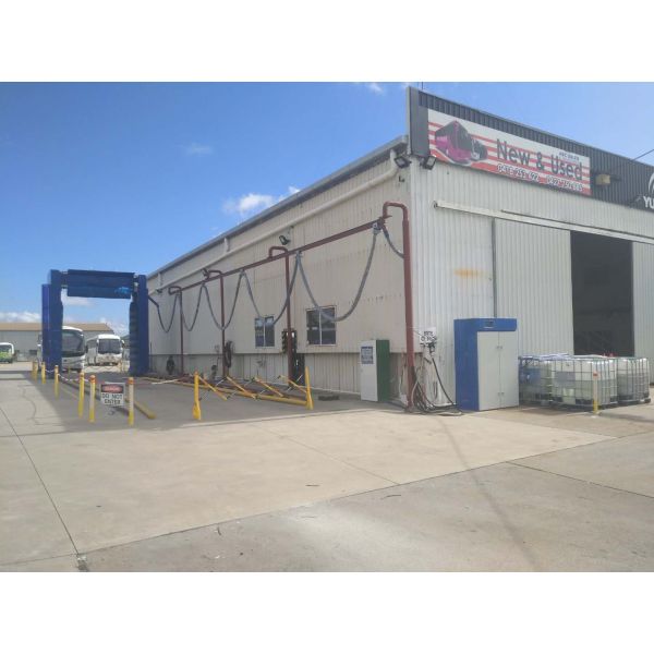 Станция для стирки автобусов с высоким давлением воды и чисткой щеткой