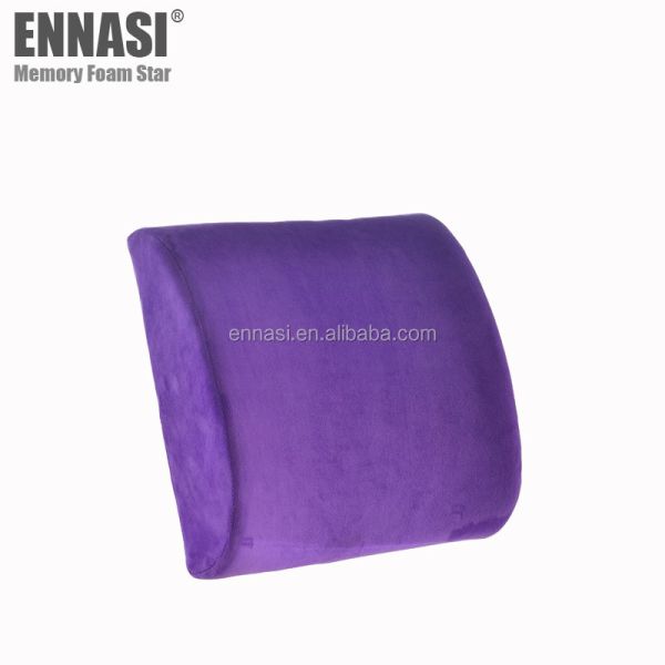 Office Chair Car Seat Memory Foam Lumbar Support Massage Cushion for Embroidery Logo