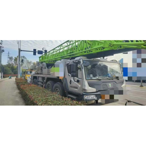 Five Arms Green Used Boom Truck Crane Professional With High Efficiency