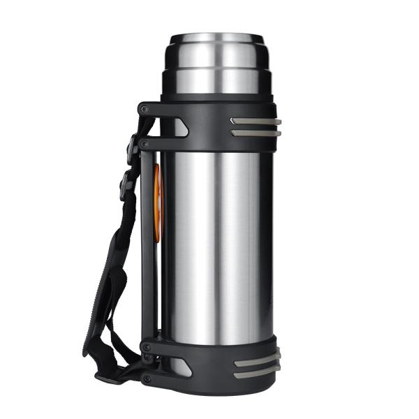 Classic Steel Water Bottle 1000ml Insulated Water Jug With Handle Wide Mouth