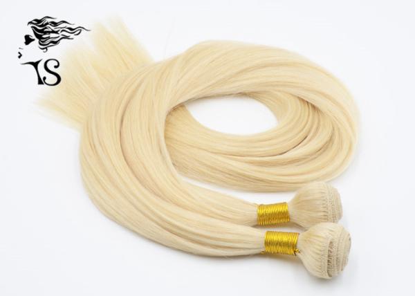 Blonde Straight Long Colored Human Hair Extensions Ukraine Hair for Fashion Young Girls