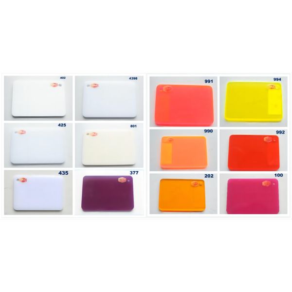 Специализированный цветный акриловый лист с устойчивостью к царапинам и высокой