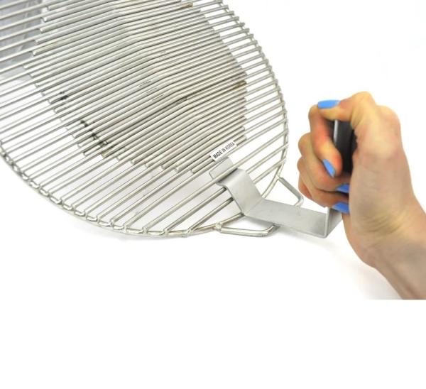 Powder Coated Black Metal Korean BBQ Grill Plate Gripper for BBQ Grill Changer Bracket