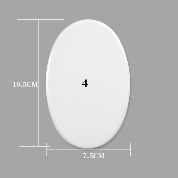 Oval Shape Sublimation Ceramic Tile Blanks DIY Projects Various Size