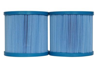 Pleated Cartridge Filter Pool Paper Flux Filter Swimming Pool Filter white / blue