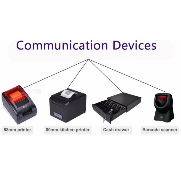 15-дюймовый POS-машина для мясных продуктов, продуктовых магазинов и магазинов красоты SSD 32GB / 64GB / 128GB / 256GB