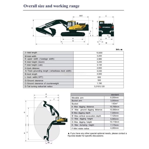 Korea Hyundai Excavator HX305L Jindongyu Machinery 1.44/1.63m3 Bucket