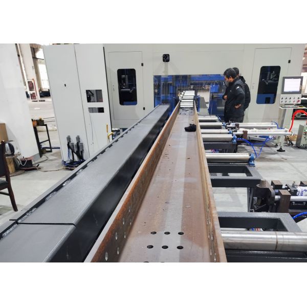 3 Main Spindle CNC 3D H Beam Band Saw Drilling Cutting Machine BT40 Model