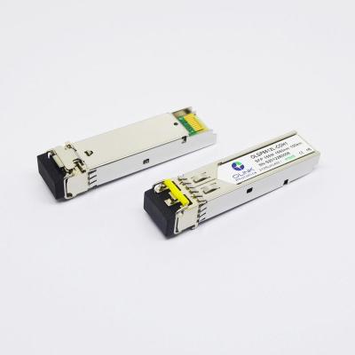 Les DOM optiques SMF du connecteur 1000BASE-EZX 1550nm 100km de la fibre LC de module d'émetteur-récepteur d'OEM SFP