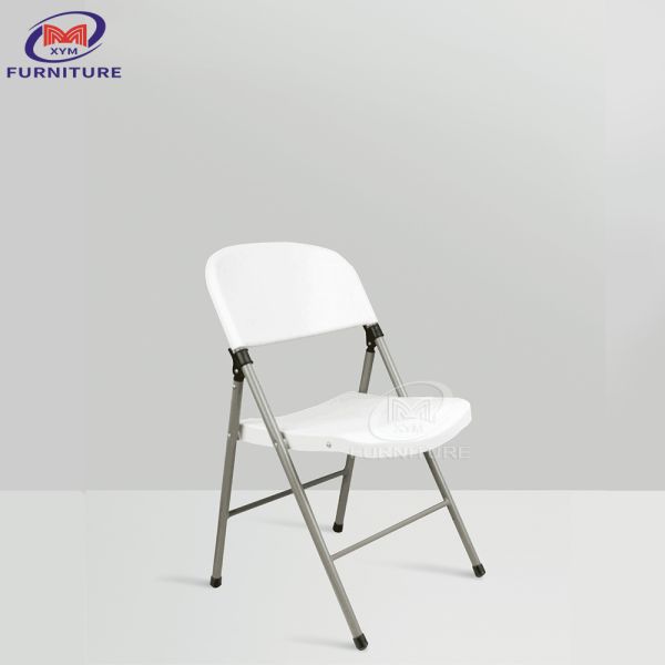Stackable HDPE Plastic Folding Dining Chairs For Wedding Party Banquet